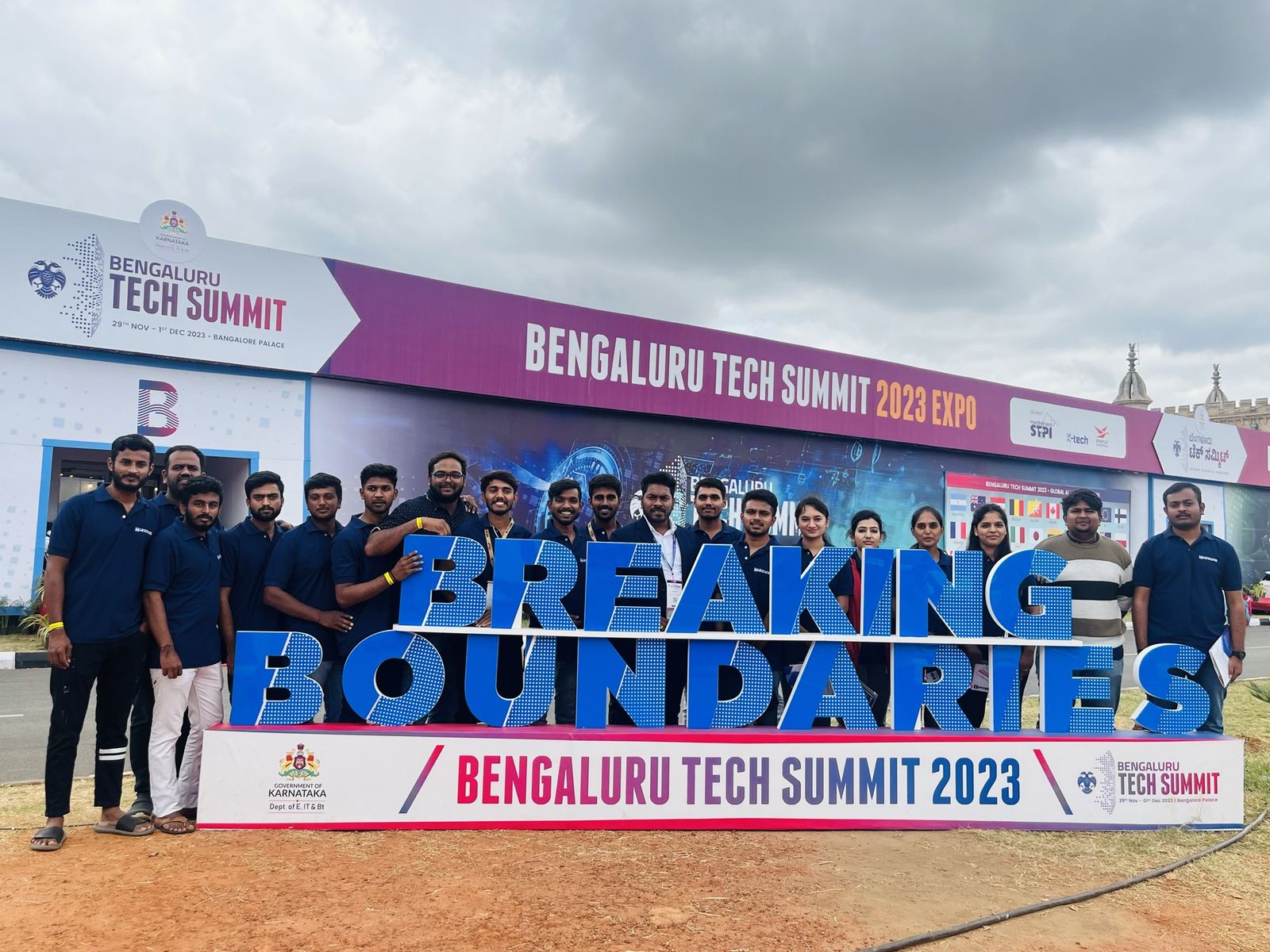 Team at Bengaluru Tech Summit 2023 Expo