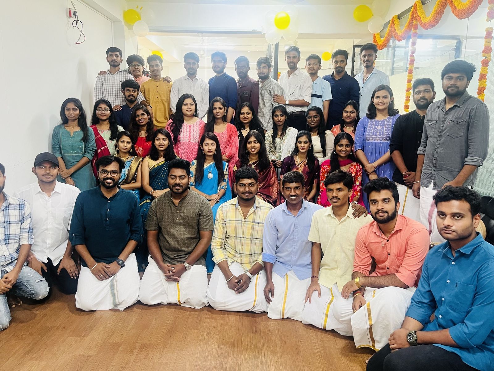 Festival celebration with interns